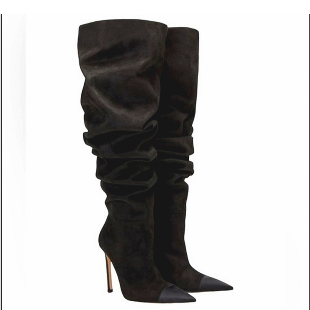 Good American thigh high boots